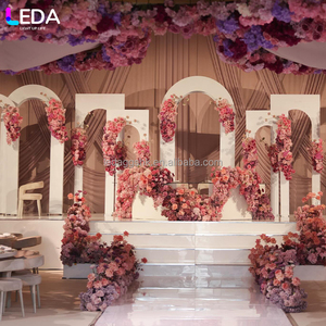 Arche de fleurs de mariage en métal de haute qualité LEDA, support pour décorations de scène de mariage et événements festifs - Product Image 1