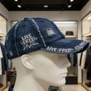 Gorra de Béisbol de Mezclilla Lavada Estilo Vintage – Algodón Transpirable, Cierre Ajustable, Perfecta para Golf, Senderismo y Uso Diario - Product Image 4