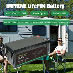 Batterie 24V 25.6V 100Ah 120Ah 150Ah 200Ah avec garantie de 3 ans pour bateaux marins et motos - Product Image 2