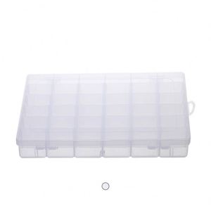 Boîte de rangement en plastique de petite taille 2025, portable, transparente en PP, 36 compartiments, boîte à bijoux en vente - Product Image 1