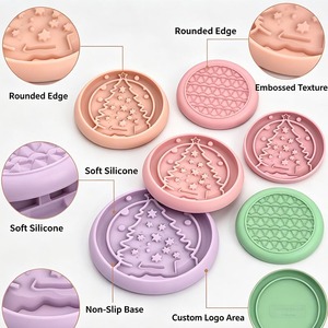Bol d'alimentation en silicone pour animaux de compagnie, qualité alimentaire, à alimentation lente, personnalisé - Product Image 3