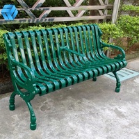 Banc publicitaire en acier pour les loisirs en plein air, arrêt de Bus, chaise de jardin de rue, banc de parc