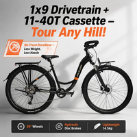 VTT de randonnée et d'aventure 29 pouces, prête à être expédiée, avec freins à disque hydrauliques, cadre en alliage, idéale pour l'escalade et le cross-country (capacité de charge 11-40T)