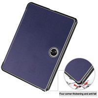 Étui en cuir PU à trois volets pour tablette Oneplus Pad GO/Air2/Pad2/Pad Pro/Pad Pro3 avec fonction de mise en veille automatique