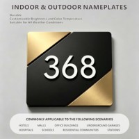 Plaques en acrylique personnalisées, numéros de maison extérieurs découpés au laser de qualité supérieure, panneaux de porte pour publicité, indication et éclairage