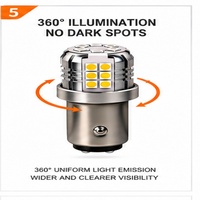 Nouvelle ampoule de phare LED universelle pour voiture Baison 10-30V 710LM 7.2W Durée de vie de 30 000 heures Dissipation thermique efficace Longue durée