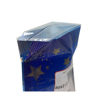 Sac en cellophane transparent OPP thermoscellable à fond carré pour cadeaux de Noël imprimés, bonbons et aliments, jetable
