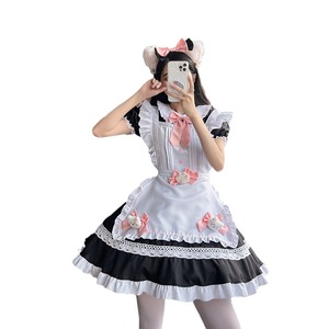 Cat Doll Maid Outfit Black Polyester Women Cosplay Costume Anime Role Play Summer 2022 - Product Image 5