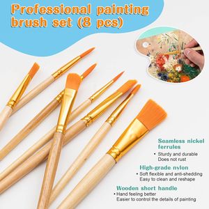 Ensemble de couleurs artistiques pour débutants, 45 pièces, peinture acrylique, brosse en nylon, palette de <span class=keywords><strong>chevalet</strong></span> en aluminium, boîte colorée, <span class=keywords><strong>kit</strong></span> cadeau - Product Image 5