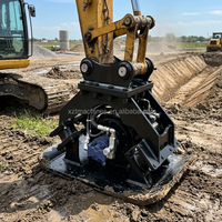 Plaque compacteuse vibrante hydraulique pour excavatrices de 20 tonnes (modèle PC200) avec composant moteur central