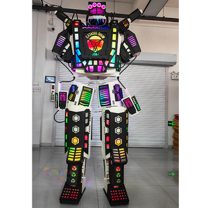 Nouvelle tenue de <span class=keywords><strong>robot</strong></span> LED de haute qualité, best-seller, <span class=keywords><strong>robot</strong></span> dansant sur des échasses avec écran d'affichage - Product Image 5
