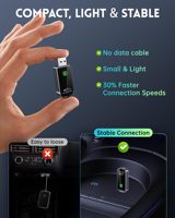 Adaptateur CarPlay sans fil Fuallwin Mini compatible avec les iPhone Apple iOS 10+ et les voitures de 2015+