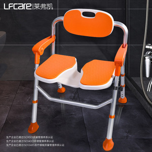 Chaise de douche Lfcare en alliage d'aluminium, réglable en hauteur, pliable, antidérapante, pour personnes âgées - Product Image 1
