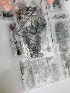 Extensiones de Pestañas Pre-fabricadas 14D/500 1000, Pelo Sintético Vietnamita, Volumen Completo, Grosor de 0.05mm, Hechas a Mano, Multi-Rizo - Product Image 2