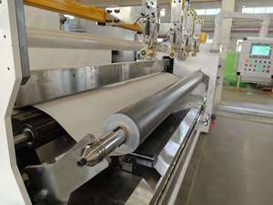 Ligne de production de feuilles bitumineuses modifiées SBS de conception à vis unique pour l'imperméabilisation de sous-sol en plastique PE 380V 70 RPM - Product Image 5