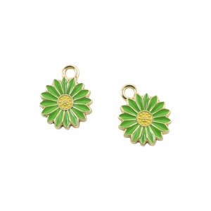 Ciondoli Portachiavi a Forma di Margherite Smaltate Carine, Ciondolo Girasole in Lega, Charm Fai da Te per Creazione Gioielli, per Collane, Bracciali e <span class=keywords><strong>Orecchini</strong></span> da Donna - Product Image 4