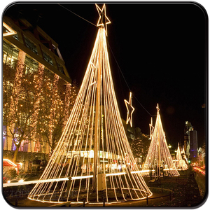 Luces de árbol de <span class=keywords><strong>Navidad</strong></span> gigantes con forma de cono, de metal 3D, LED, modernas, <span class=keywords><strong>para</strong></span> exteriores, 2026, <span class=keywords><strong>para</strong></span> decoración navideña - Product Image 2
