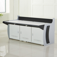 Console de salle de contrôle moderne en vente chaude bureau de moniteur de centre de commande Console de bureaux personnalisée