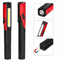 Lampe torche LED rechargeable compacte à 3 modes, lampe de travail COB de poche, clip magnétique, lampe d'inspection portable pour un transport quotidien