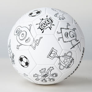 <span class=keywords><strong>Ballon</strong></span> <span class=keywords><strong>de</strong></span> football <span class=keywords><strong>de</strong></span> taille 2 5, personnalisable avec un logo, dessin <span class=keywords><strong>de</strong></span> peinture DIY, dessin animé blanc, jouet - Product Image 5