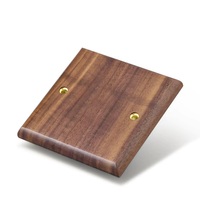 Enchufe europeo 20A Interruptor Salidas domésticas de madera de nogal negro con voltaje máximo de 250V