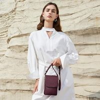 BOSTANTEN dompet ponsel desainer wanita kulit Vegan tas selempang kecil tali dapat diatur