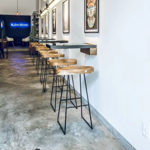 <span class=keywords><strong>Bon</strong></span> choix prix de gros meilleure qualité 2025 Restaurant en plein air hôtel patio salle à manger chaise en bois chaise haute <span class=keywords><strong>tabouret</strong></span> de <span class=keywords><strong>bar</strong></span> - Product Image 1