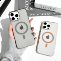 Étui rigide officiel de luxe 2025 pour Samsung 23 24 Ultra avec support transparent pour la charge sans fil, nouveau design