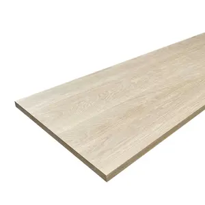 Tablero de partículas de roble blanco de alta densidad de 4x8 pies-Aglomerado con acabado estilo roble para decoración del hogar, sellado, proyecto de bricolaje-JiaMuJia