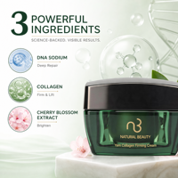 Crème Visage Anti-Âge au Collagène d'Igname Hydratation Profonde Éclaircissante Réparatrice Rides 50g – Fournisseur Usine Beauté Naturelle