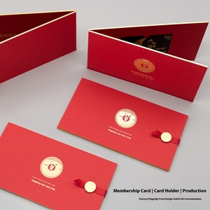 Định nghĩa biểu tượng tùy chỉnh VIP thành viên Bộ thẻ bìa in mua sắm Thẻ quà tặng bìa với phong bì thanh lịch bao bì - Product Image 4