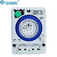 Timer Elektronik Mingguan Ginri yang Dapat Diprogram AC220V 25A 15A dengan Layar LCD Saklar Kontrol Timer Digital Relay