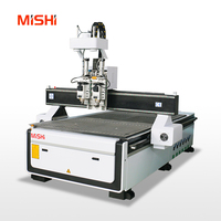 Machine de découpe CNC pour bois à prix avantageux, machine de fraisage CNC pour bois à double tête 1325 pour porte de placard, meubles