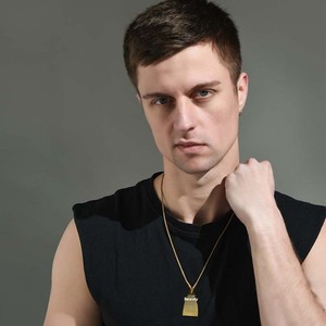 Collana con Ciondolo a Forma di Ancora Quadrata in Metallo Pesante, Catena con Perline in Rame, Stile Hip-Hop Personalizzato per Studenti e Coppie - Product Image 3