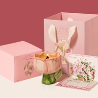 Ensemble cadeau de bougies parfumées à la tulipe de qualité supérieure pour la décoration intérieure et les occasions spéciales