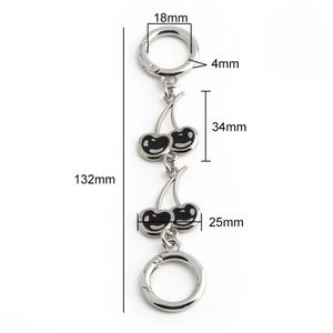 ユニークなハンドバッグデザインのためのカスタマイズ可能なDIYバッグアクセサリー絶妙なパーソナライズされたチェリーチェーンエクステンダー - Product Image 4