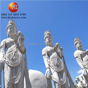 Piedra blanca Natural de estilo japonés tallada grande Kuan Yin Guan Yin <span class=keywords><strong>Kannon</strong></span> la diosa de la Misericordia Kwan Yin estatuas de escultura de Buda - Product Image 5