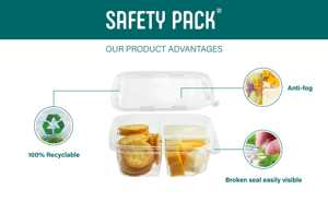 Boîte en plastique de 24 oz multi-usage inviolable stockage de repas emballage alimentaire recyclable pour nouilles et autres aliments - Product Image 2