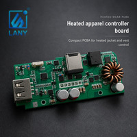 Contrôleur de gilet chauffant à double sortie USB, assemblage de circuits imprimés personnalisé (PCBA) pour l'électronique des vêtements chauffants