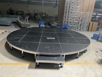 Scène circulaire en aluminium pour mariage, scène portable ronde, plateforme de scène carrée et circulaire pour concerts et événements en intérieur et en extérieur