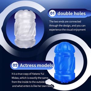 Vibratoren Männlicher Masturbator-Cup Realistische Pussy <span class=keywords><strong>Vagina</strong></span> 100% Wasserdicht mit Handyhalter Geschenkbox Sexspielzeug für Männer - Product Image 5