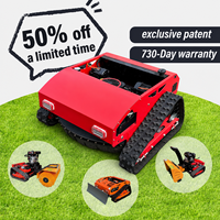 Promotion : Robot Tondeuse Télécommandé Sans Fil CE EPA, Alimenté Essence/Diesel, pour Jardin et Agriculture Tout-Terrain