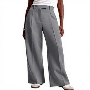 Premium Unisex Classic Wide Leg <b>Office</b> <b>Skirt</b> Tailored High Waist Comfortable Professional Wear Polyester/Cotton Summer - Product Image 1