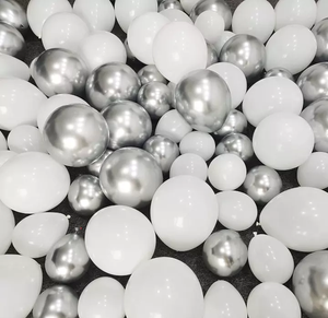 <span class=keywords><strong>Winter</strong></span> <span class=keywords><strong>Wonderland</strong></span> Copo de nieve Navidad Muñeco de nieve Fiesta Decoración DIY cromo Plata blanco Boda Cumpleaños Globo Guirnalda Kit - Product Image 1