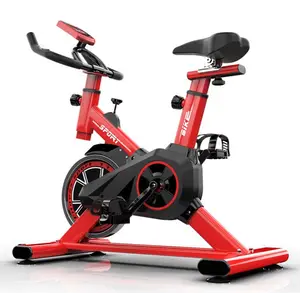 Vélo de fitness intelligent commercial avec écran LCD, <span class=keywords><strong>cadre</strong></span> en acier pliable pour usage domestique, volant d'inertie de haute qualité - Product Image 3