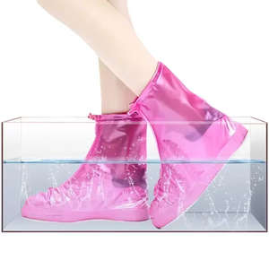 Vente en gros de couvre-chaussures imperméables de taille moyenne, épais, antidérapants, résistants à l'usure, avec fermeture éclair étanche, pour hommes et femmes - Product Image 4