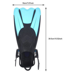 PIKOBELLO profesyonel tüplü kısa dalış yüzgeçleri dalış yüzme yüzgeçleri erkekler serbest kauçuk TPE yüzmek <span class=keywords><strong>Flippers</strong></span> - Product Image 6