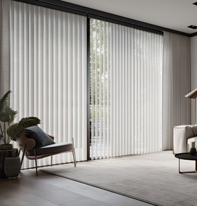 <span class=keywords><strong>มู่ลี่</strong></span>แนวตั้งพลาสติกในตัวพิมพ์ลายแบบใช้มอเตอร์พร้อมบานเกล็ดสำหรับกั้นหน้าต่างห้องฝรั่งเศส - Product Image 2