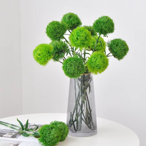 Fleurs artificielles en PVC de haute qualité, feuilles, boules de fleurs épineuses, narcisses, décorations de table pour Pâques, fête des mères - Product Image 2