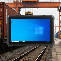 Tableta PDA Industrial Resistente de 16GB+256GB con Windows/Linux, Terminal Portátil con Escáner de Códigos de Barras 1D y 2D, Pantalla de 10.1 Pulgadas para Almacén